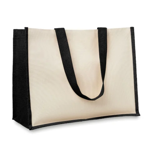 CAMPO DE FIORI Shopper Juta Canvas 42x19x33cm OEKO-TEX® Cotone