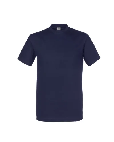 Kos T-shirt uomo cotone 150g, girocollo, fascia parasudore Blu