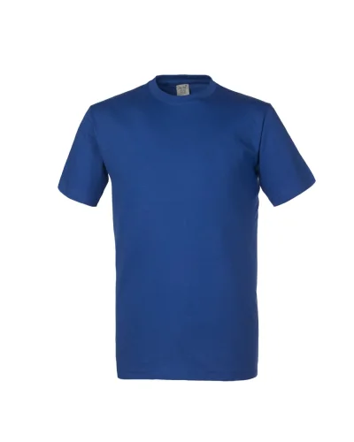 Kos T-shirt uomo cotone 150g, girocollo, fascia parasudore Azzurro