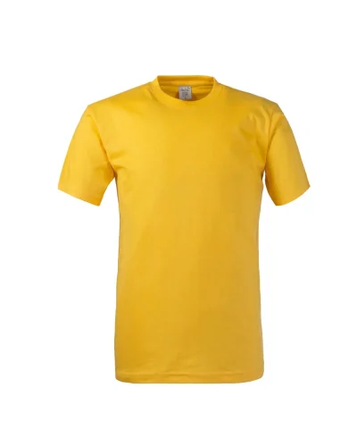Kos T-shirt uomo cotone 150g, girocollo, fascia parasudore Giallo