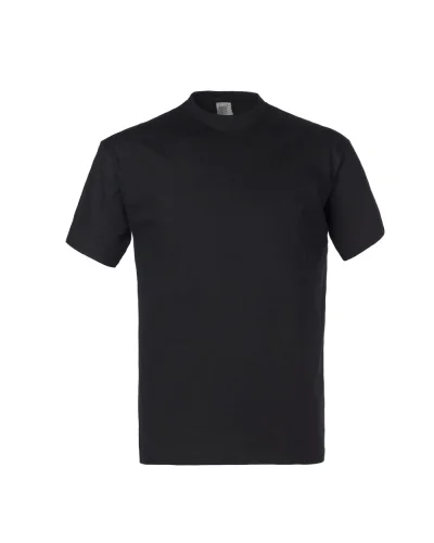 Kos T-shirt uomo cotone 150g, girocollo, fascia parasudore Nero