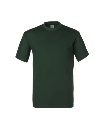 Kos T-shirt uomo cotone 150g, girocollo, fascia parasudore Verde Bottle