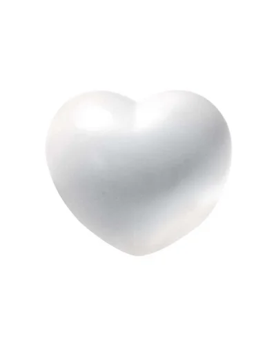 Cuore Antistress piccolo rosso in poliuretano 34g, 6.7x7.1x5.3 cm Bianco