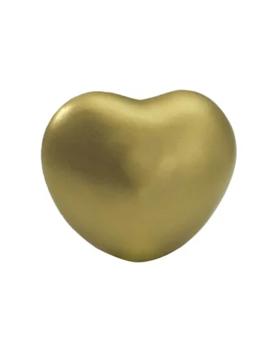 Cuore Antistress piccolo rosso in poliuretano 34g, 6.7x7.1x5.3 cm Oro