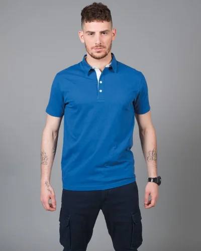 Polo Valencia uomo cotone pettinato, manica corta, Regular fit