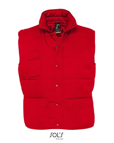 Gilet da lavoro Equinox imbottito, 6 tasche, elasticizzato