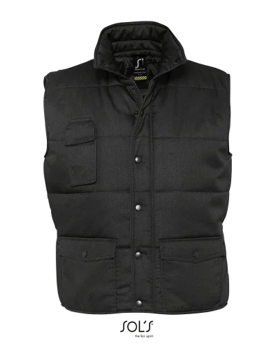 Gilet da lavoro Equinox imbottito, 6 tasche, elasticizzato Grigio Scuro