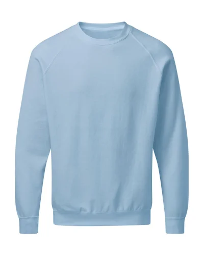 Felpa uomo raglan a girocollo personalizzata con logo Sky