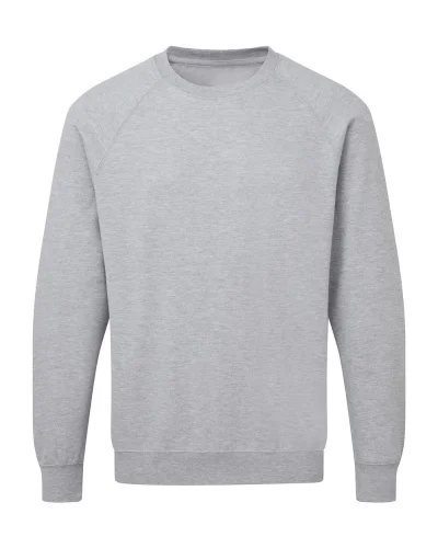 Felpa uomo raglan a girocollo personalizzata con logo Light Oxford
