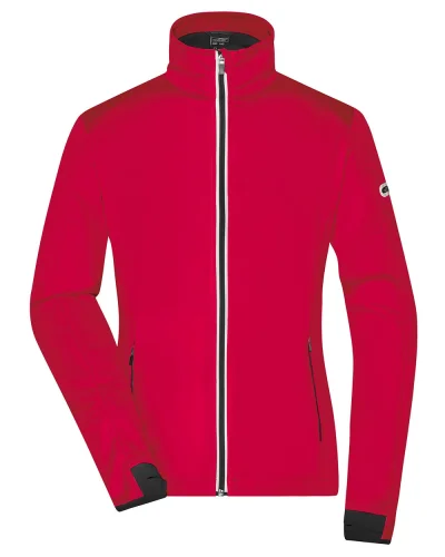 Giacca Softshell Donna , 3 strati, antivento, traspirante Light Red / Black