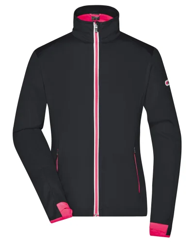 Giacca Softshell Donna , 3 strati, antivento, traspirante Black / Light Red