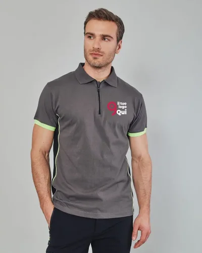 POLO FLORIDA  100% cotone UPF50+ manica corta