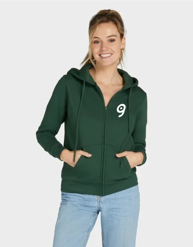Felpa donna con cappuccio e zip in cotone , vari colori