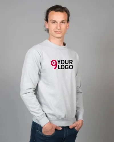 Felpa girocollo made in Italy Como, personalizzabile