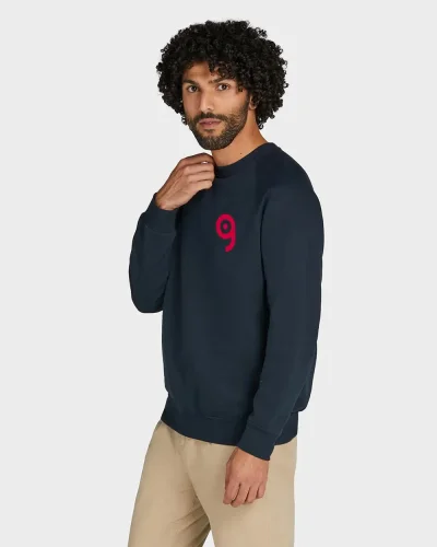 Felpa uomo raglan a girocollo personalizzata con logo