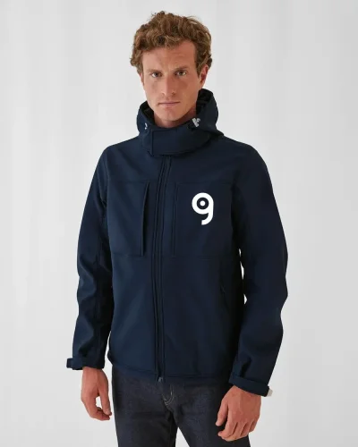 Giacca softshell Uomo con cappuccio removibile, antivento