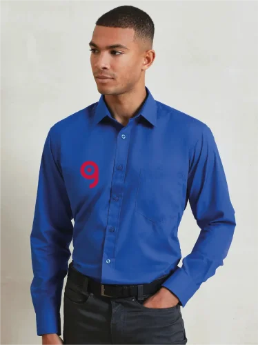 Camicia uomo  popeline regular fit manica lunga 65/35