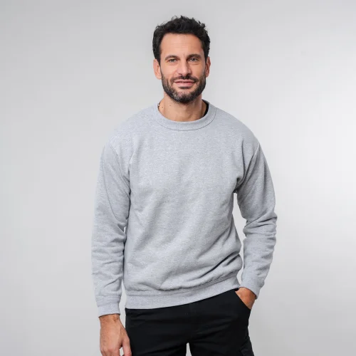 Felpa girocollo made in Italy Como, personalizzabile