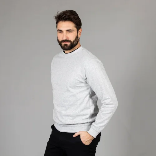 Felpa girocollo made in Italy Como, personalizzabile