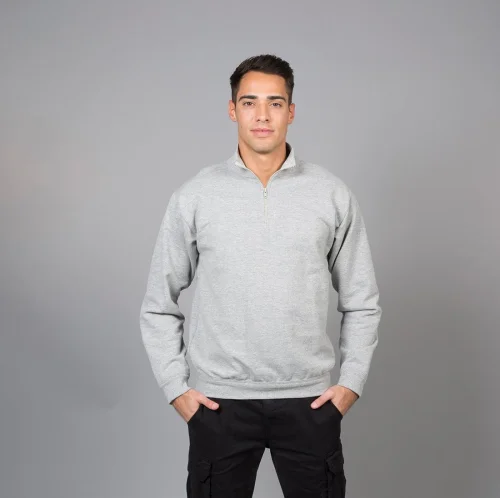 Felpa uomo Grosseto Made in Italy zip corta