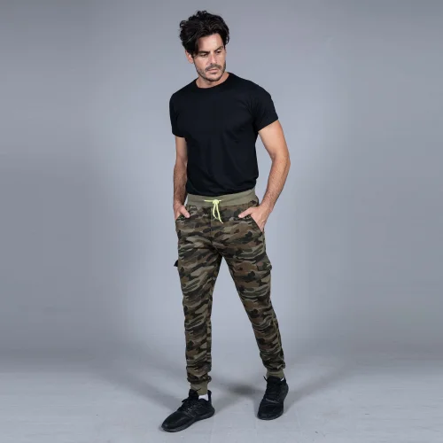 Damasco Man Pantalone felpa leggera cotone fluo zip tasche