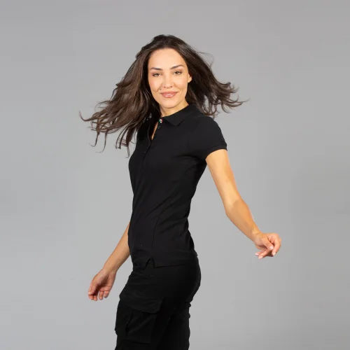 Polo Colombia Lady Donna 100% Cotone Piquè Made in Italy