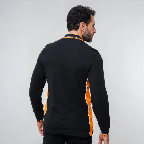 Polo Malta Manica Lunga Uomo 100% Cotone Piqué Regular Fit