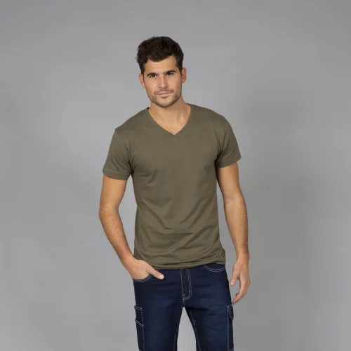 Venezuela T-shirt uomo scollo V, 100% cotone, set 5 pezzi