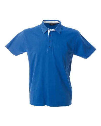 Polo Valencia uomo cotone pettinato, manica corta, Regular fit Royal