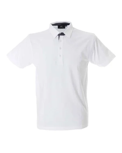 Polo Valencia uomo cotone pettinato, manica corta, Regular fit White