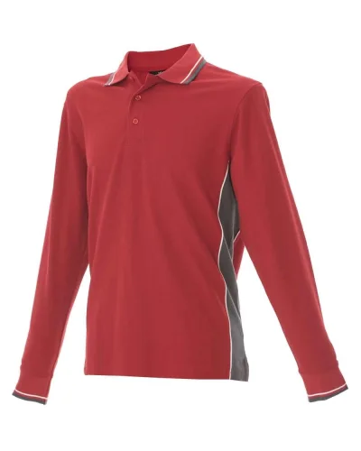 Polo Malta Manica Lunga Uomo 100% Cotone Piqué Regular Fit