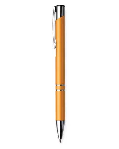 Penna a sfera in alluminio con refill nero pratica e resistente