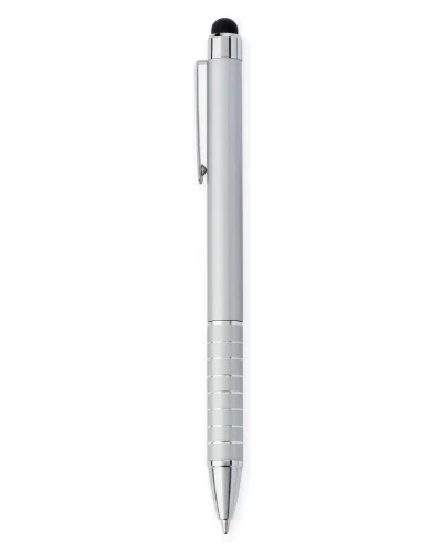 Penna a sfera touch Tokyo Naxos blu e argento con punta soft
