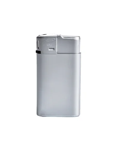 Accendino piezo ricaricabile in plastica 6,4x3,5cm Silver