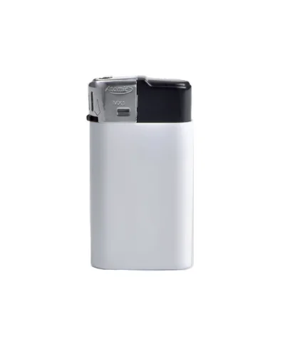 Accendino piezo ricaricabile in plastica 6,4x3,5cm Bianco