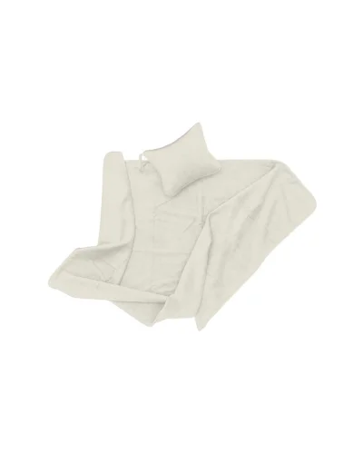Coperta in pile Becki Bianco