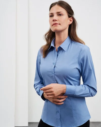 Camicia donna Aqua, Body Fit 105g/m²