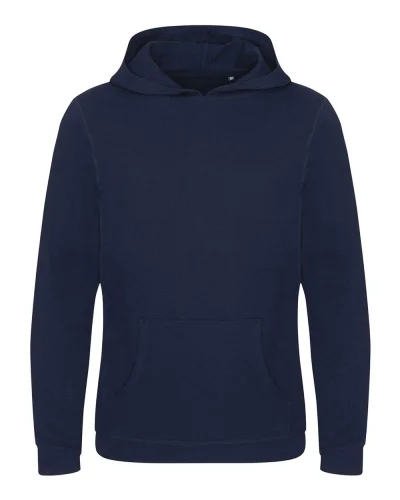 Felpa con cappuccio Lusaka in cotone sostenibile Navy
