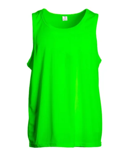 Step Canotta uomo poliestere traspirante Regular Fit Fluo Green
