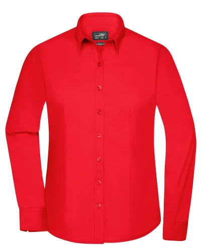 Camicia donna Aqua, Body Fit 105g/m² Tomato
