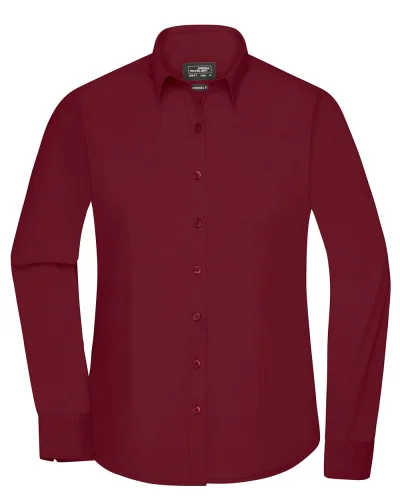 Camicia donna Aqua, Body Fit 105g/m² Wine