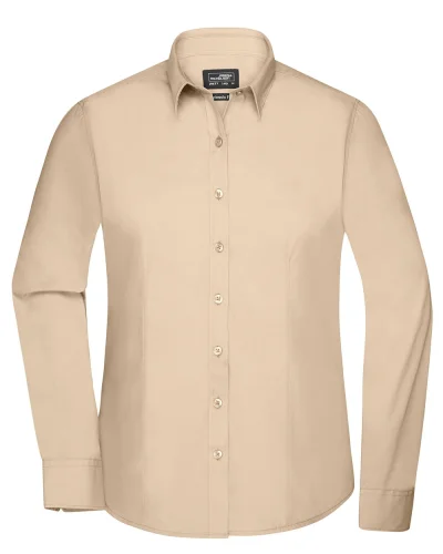 Camicia donna Aqua, Body Fit 105g/m² Stone