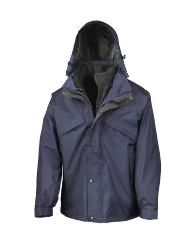Giacca 3 in 1 Northpeak con interno pile caldo removibile Navy