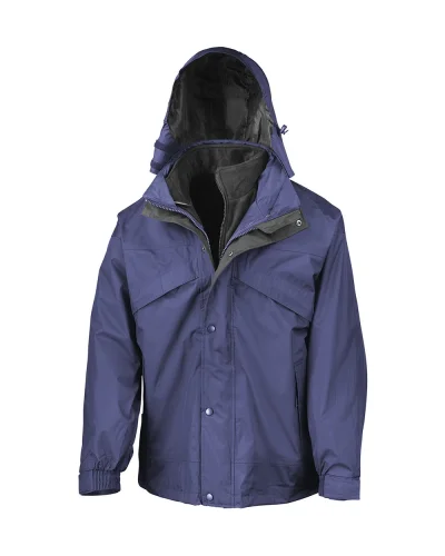 Giacca 3 in 1 Northpeak con interno pile caldo removibile Royal