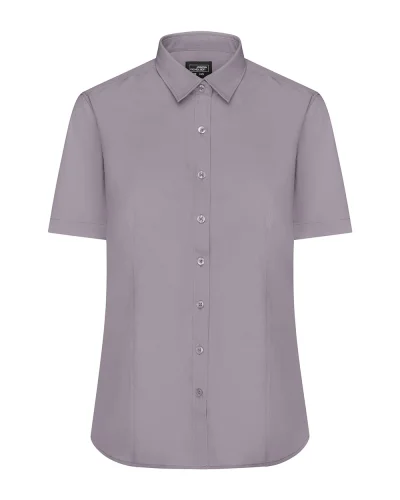 Ladies' Camicia Aqua Manica Corta Popeline Body Fit 105g/m²
