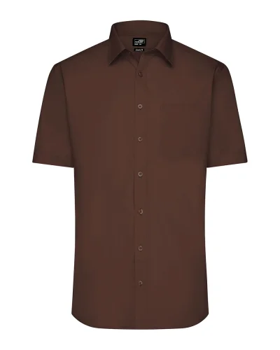 Aqua S Camicia Uomo Popeline Manica Corta Classic Fit