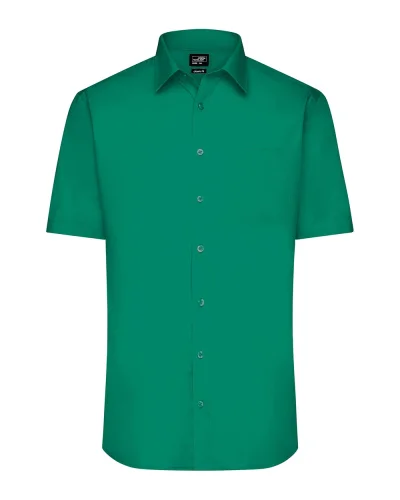 Aqua S Camicia Uomo Popeline Manica Corta Classic Fit