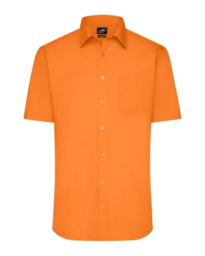Aqua S Camicia Uomo Popeline Manica Corta Classic Fit