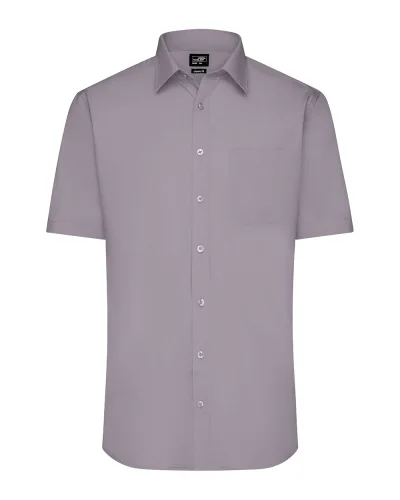 Aqua S Camicia Uomo Popeline Manica Corta Classic Fit