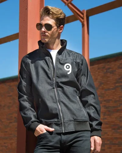 Giacca Softshell Denim Stonewash Uomo | Impermeabile